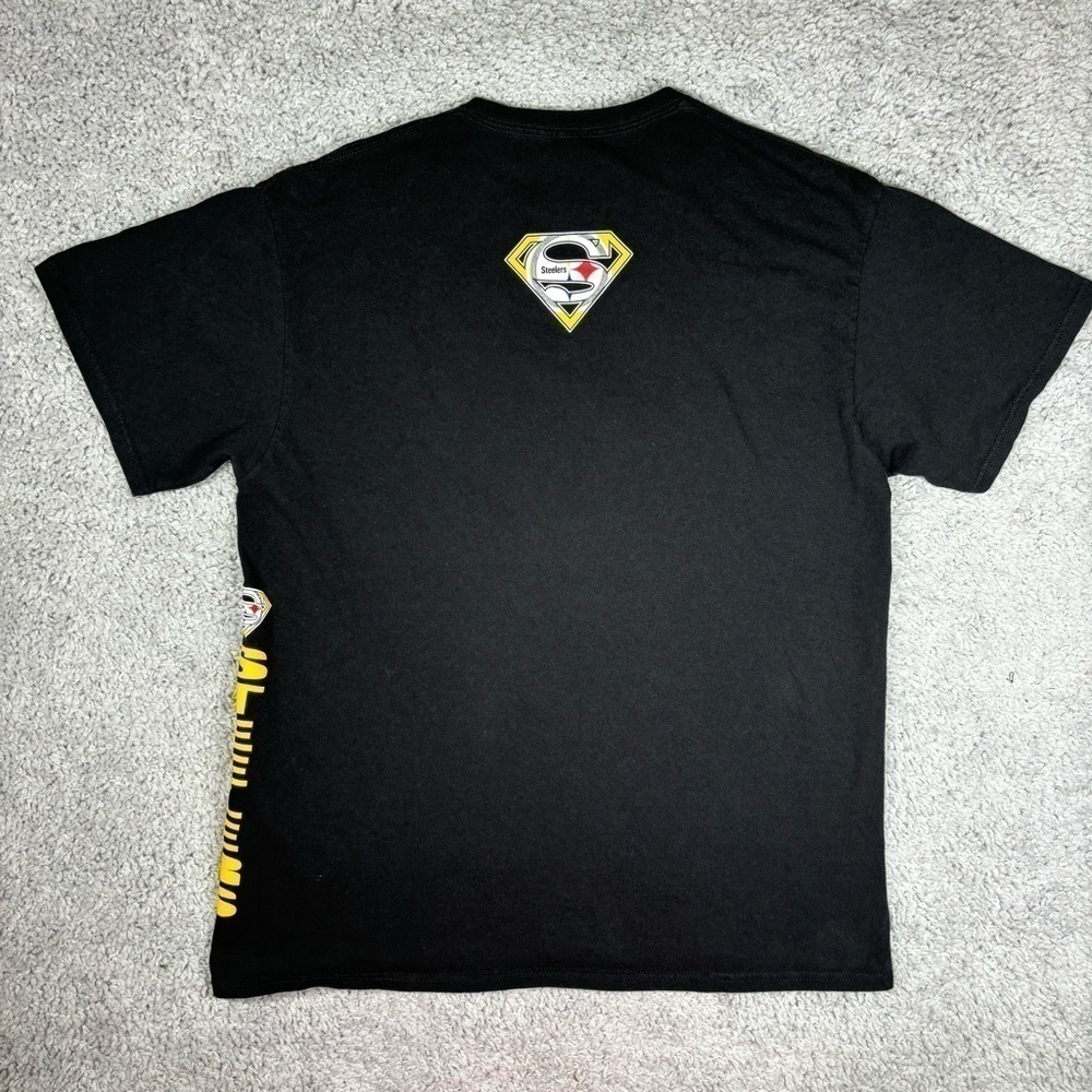 Pittsburgh Steelers Shrit Mens Large NFL Football Game Day Tee Spellout Casual - Picture 5 of 5